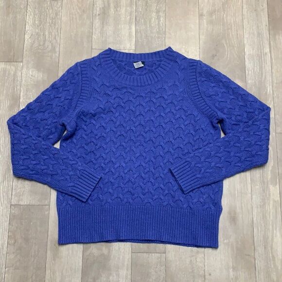 J. Crew Sweaters - Womens J. Crew Wool Angora Rabbit Hair Crewneck Cable Knit Sweater